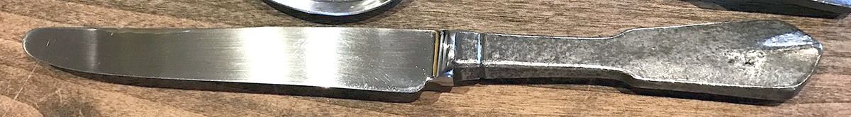 UNF608 (Pewter) Modern Hollow Knife by Unknown Mfg Silver-1