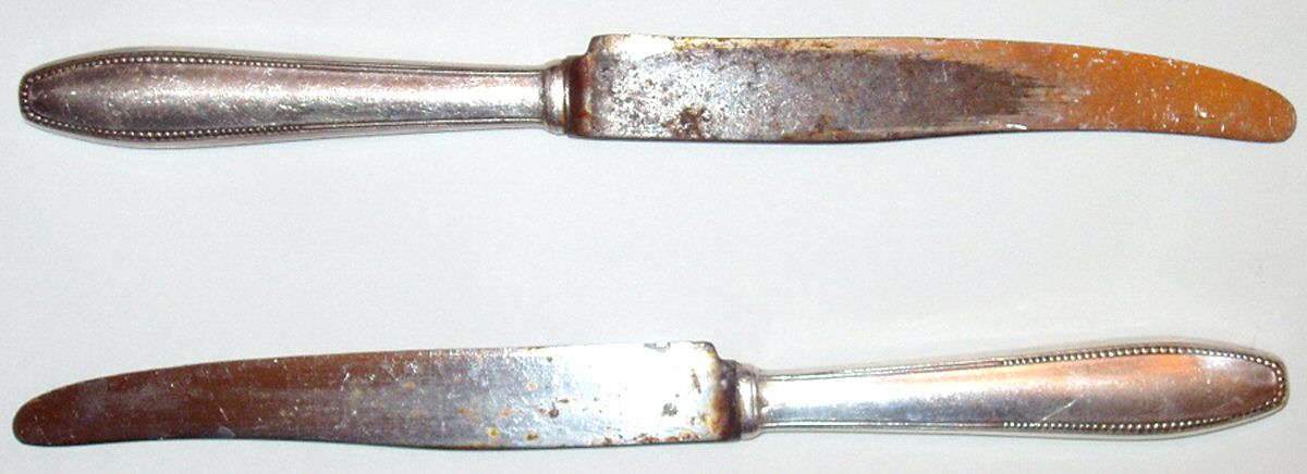 B90 (Silverplate) Modern Hollow Knife by Unknown Mfg Silver-1