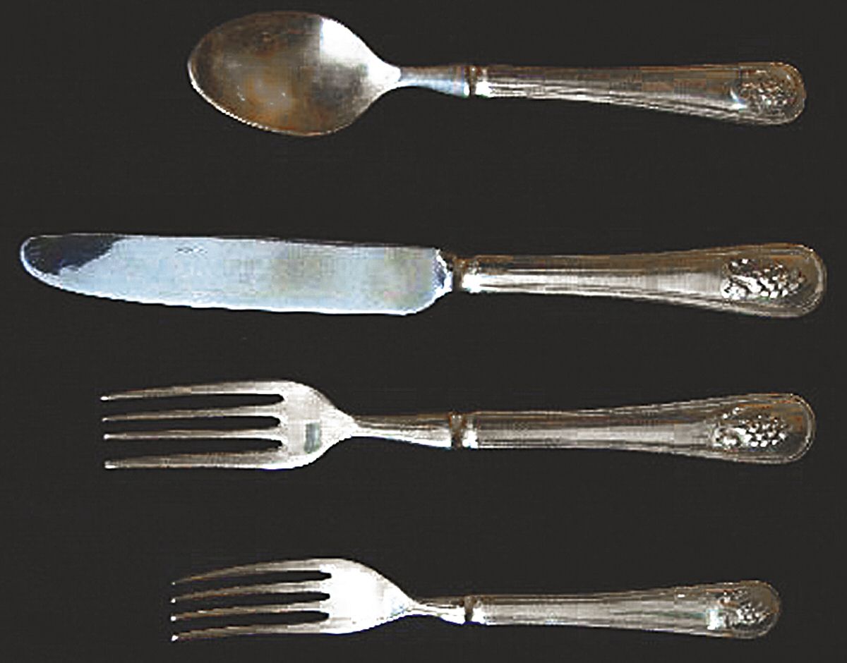 Vintage Grape (Silverplate) Fork by Unknown Mfg Silver-1