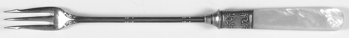 Pearl Handled Flatware (Sterling) Long Pearl Handle Pickle Olive Fork by Universal-1