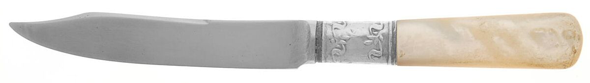 Pearl Handled Flatware (Sterling) Monogram Pearl Handle Individual Fruit Knife by Universal-1