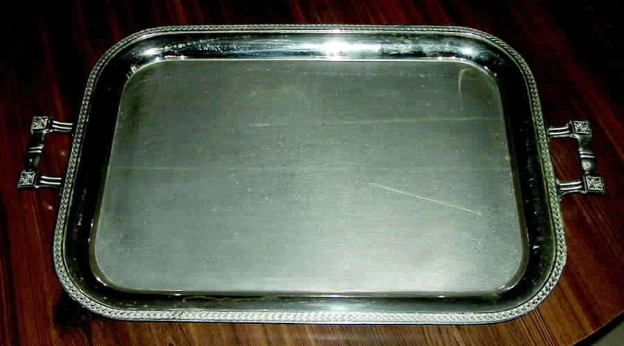 9189 (Silverplate, Hollowware) Silverplate Waiter Tray by Universal Silver-1
