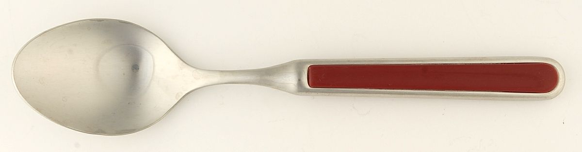 Seed-Maroon (Stainless) Place/Oval Soup Spoon by Unknown Mfg Silver-1