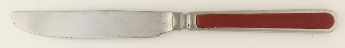 Seed-Maroon (Stainless) New French Solid Knife by Unknown Mfg Silver-1