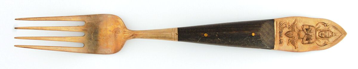 Siam-Brown (Brass) Fork by Unknown Mfg Silver-1