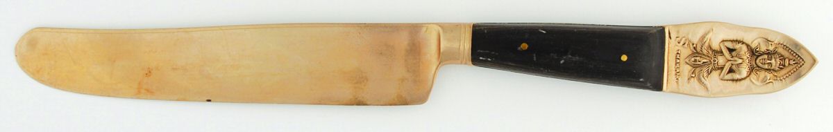 Siam-Brown (Brass) New French Hollow Knife by Unknown Mfg Silver-1