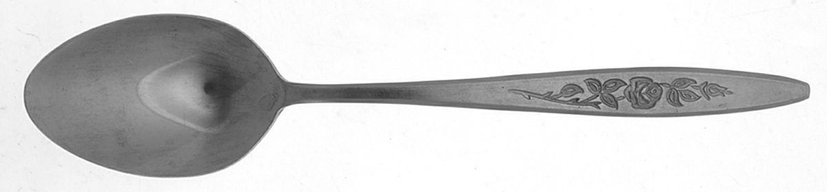 Satin Rose (Stainless) Teaspoon by Unknown Mfg Silver-1