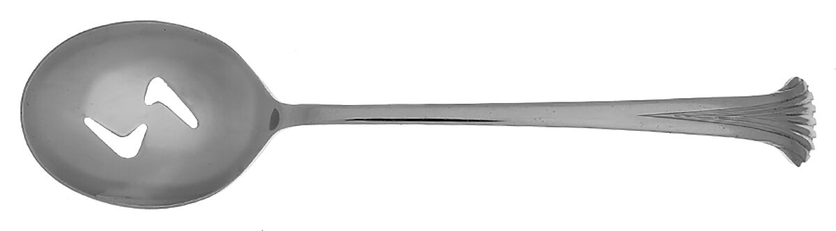 UNF683 (Stainless) Pierced Tablespoon (Serving Spoon) by Unknown Mfg Silver-1