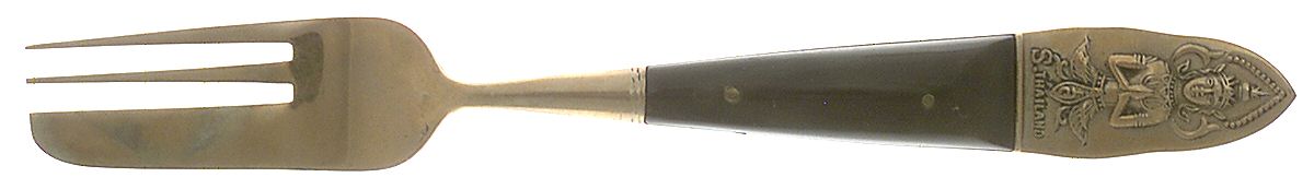 Thailand (Brass) Pastry Fork by Unknown Mfg Silver-1