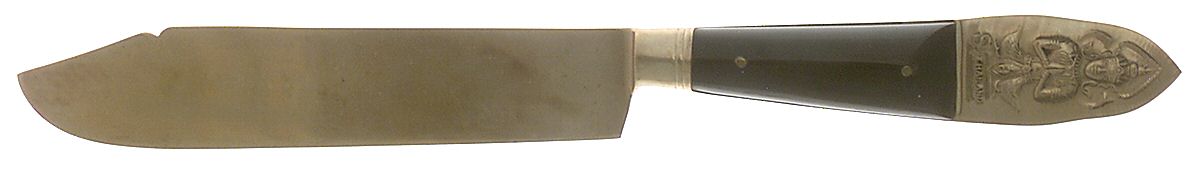 Thailand (Brass) Individual Solid Fish Knife by Unknown Mfg Silver-1