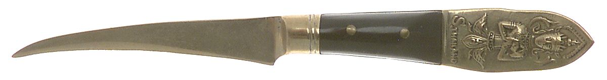 Thailand (Brass) Individual Solid Fruit Knife by Unknown Mfg Silver-1