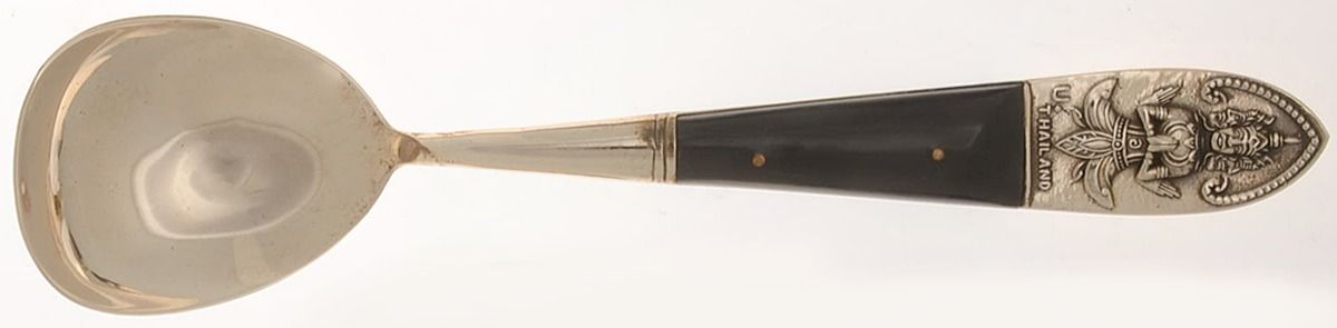 Thailand Place/Oval Soup Spoon by Unknown Mfg Silver-1