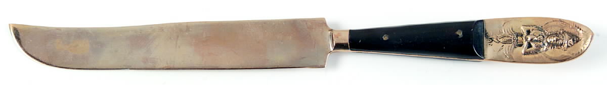Thailand Small Steak Carving Knife with Stainless Blade by Unknown Mfg Silver-1