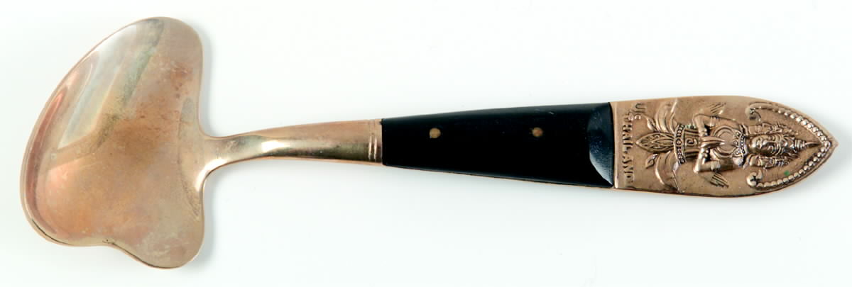 Thailand Large Solid Jelly Server by Unknown Mfg Silver-1