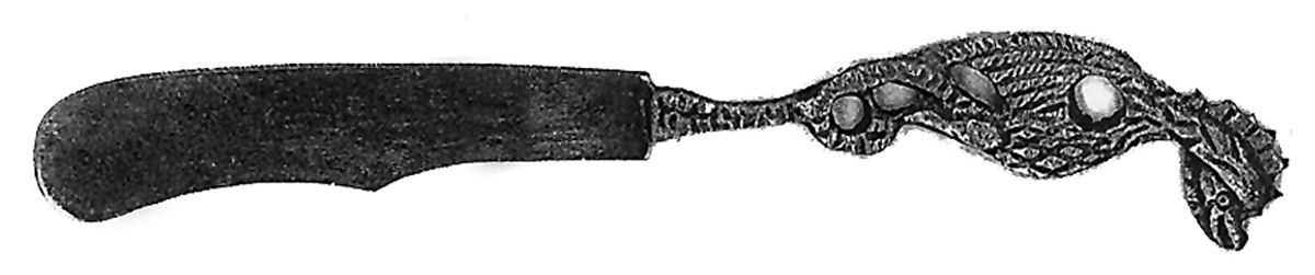 Venetian (Silverplate) Flat Handle Butter Spreader by Unknown Mfg Silver-1