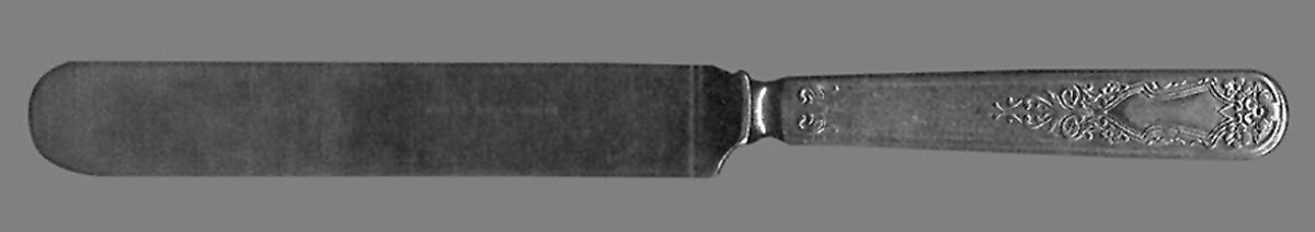 UNF784 (Nickel) Blunt Solid Knife by Unknown Mfg Silver-1