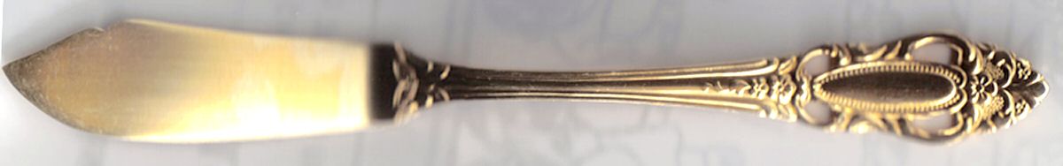 Artistic Rose (Stainless) Flat Handle Master Butter Knife by United Silver-1