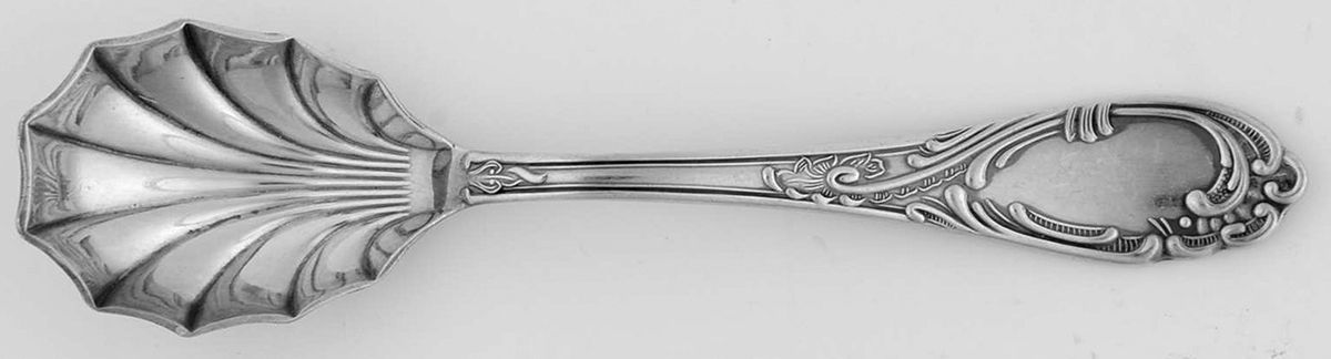 UNF819 (Silverplate) Sugar Shell Spoon by Unknown Mfg Silver-1