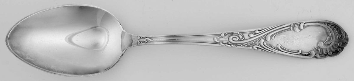UNF819 (Silverplate) Solid Serving Spoon by Unknown Mfg Silver-1