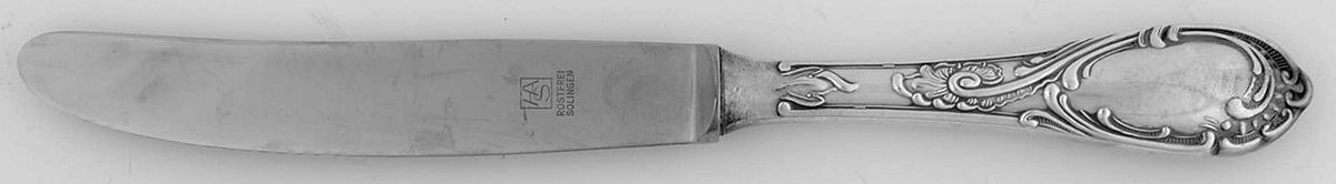 UNF819 (Silverplate) Dessert Knife with Stainless Blade by Unknown Mfg Silver-1