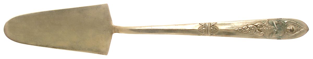 Siam-Brass-Full Figure Buddha Cake Server, Solid Piece by Unknown Mfg Silver-1
