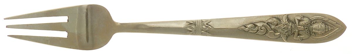 Siam-Brass-Full Figure Buddha Cocktail/Seafood Fork by Unknown Mfg Silver-1