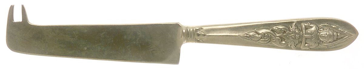 Siam-Brass-Full Figure Buddha Solid Serving Cheese Knife by Unknown Mfg Silver-1