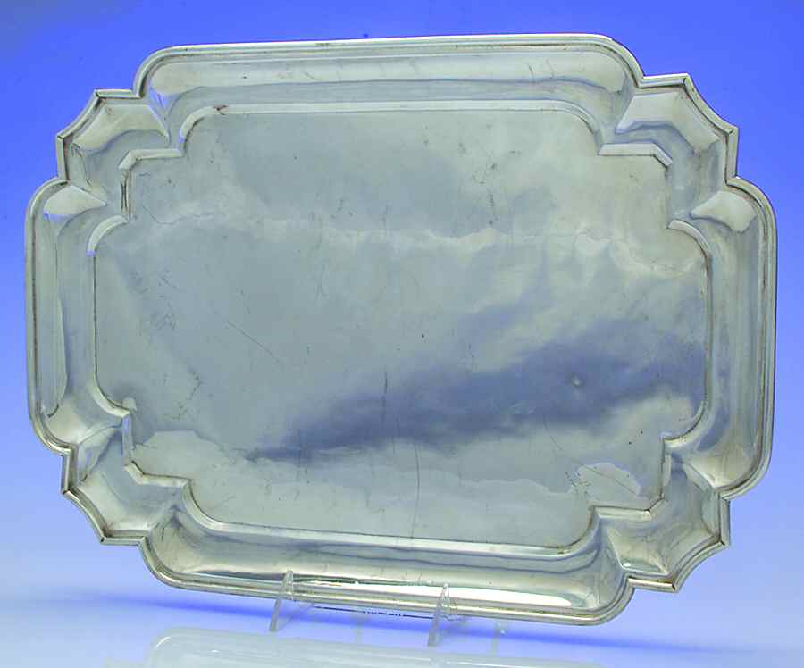 UNH11 (Sterling, Hollowware) Medium Rectangular Sterling Platter by Unknown Manufacturer-1