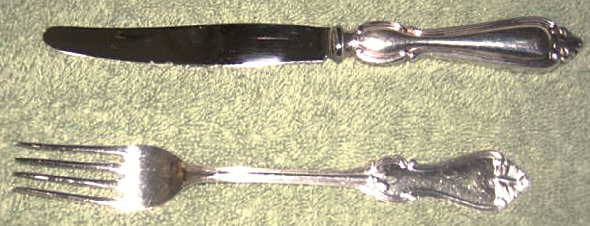 Olga (Silverplate) Fork by Unknown Mfg Silver-1