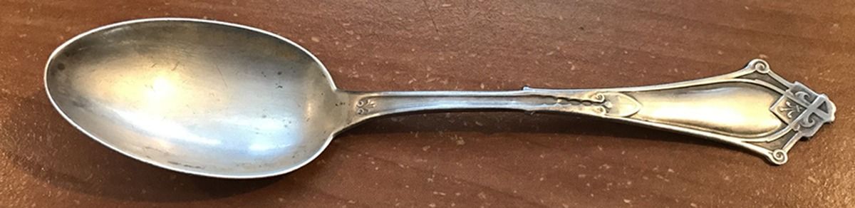 Viola ( Sterling, 1875) Teaspoon by Wood & Hughes-1