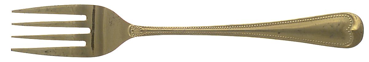 UNF830 (Gold Electroplate) Individual Salad Fork by Unknown Mfg Silver-1