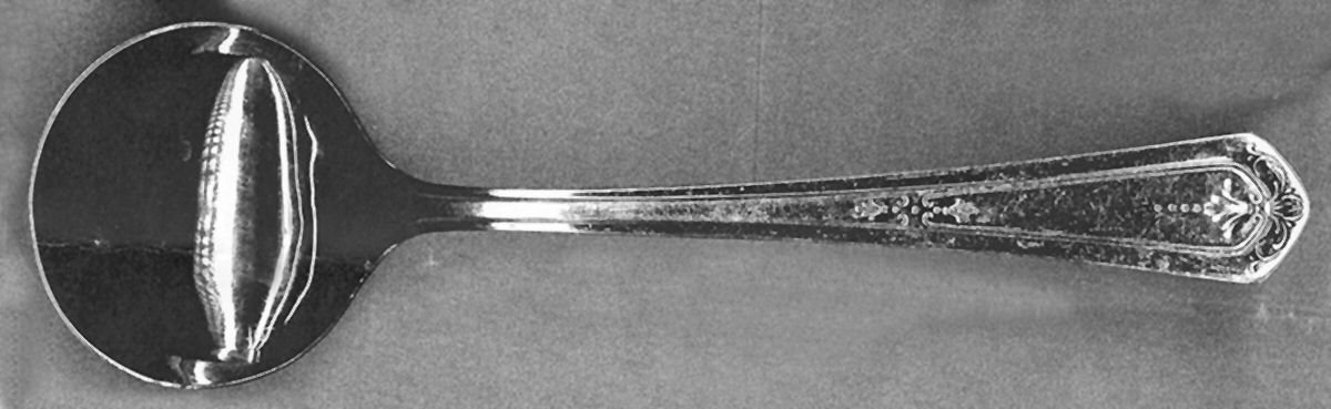 UNF831 (Nickel) Round Bowl Soup Spoon (Cream Soup) by Unknown Mfg Silver-1
