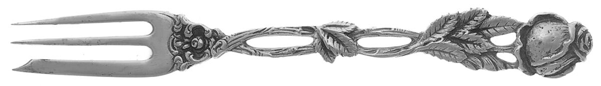 800-46 (Sterling) Individual Pie Fork by Unknown Mfg Silver-1
