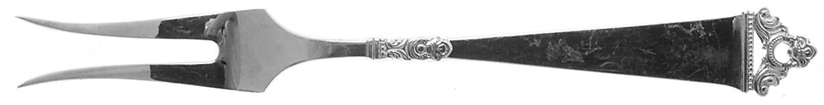 Odel (Sterling) Short Handle Pickle/Olive Fork by Nils Hansen (Norway)-1