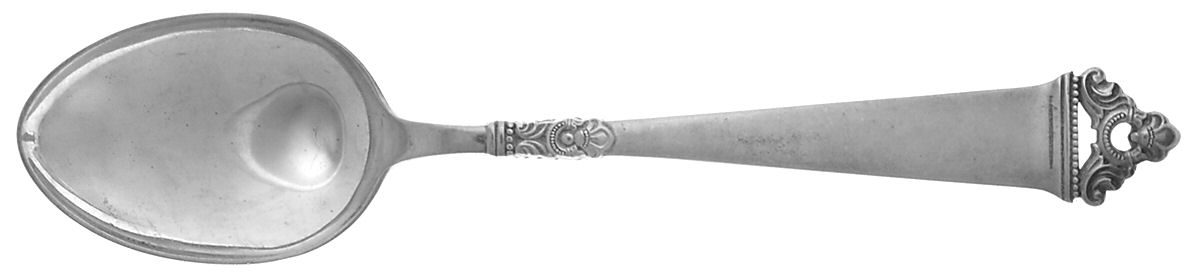Odel (Sterling) Dessert/Oval Soup Spoon by Nils Hansen (Norway)-1