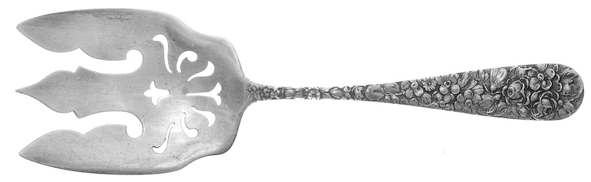 UNF853 (Sterling) Solid Salad Serving Fork by Unknown Mfg Silver-1