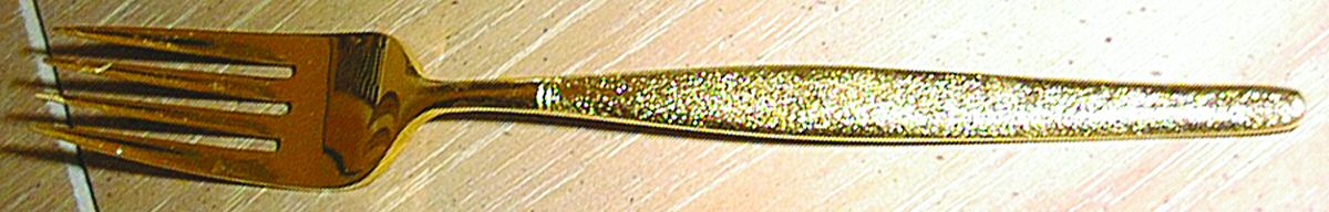 UNF709 (Gold Electroplate) Fork by Unknown Mfg Silver-1