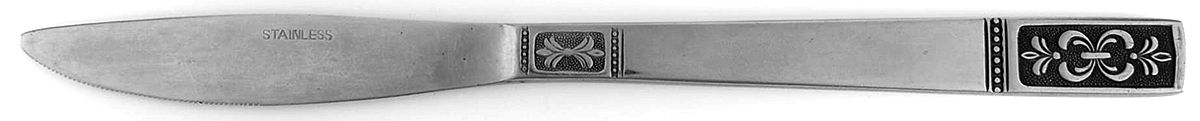 UNF861 (Stainless) Modern Solid Knife by Unknown Mfg Silver-1