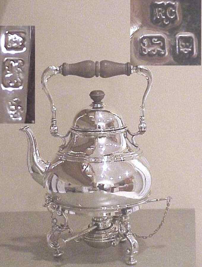 England Sterling Hollowware Kettle, Stand & Burner by Unknown Manufacturer-1