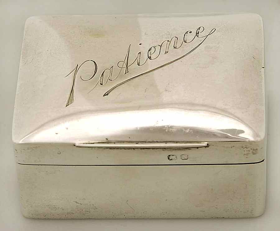 England Sterling Hollowware Box with Hinged Lid by Unknown Manufacturer-1