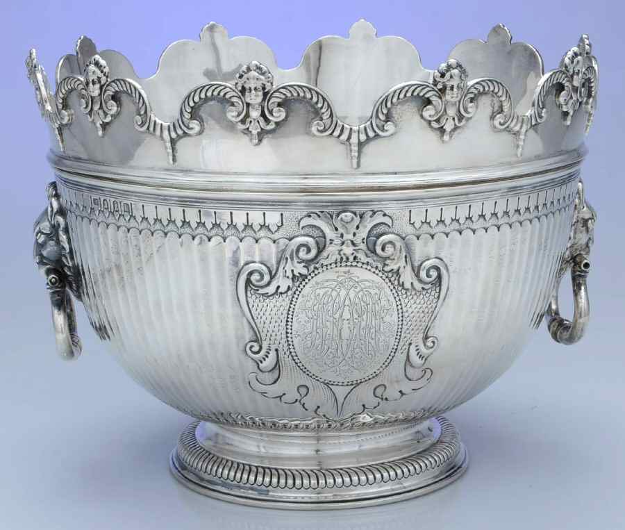 England Sterling Hollowware 11" Monteith Bowl by Unknown Manufacturer-1