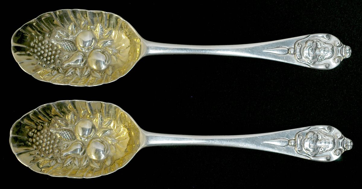 England Sterling Flatware Tablespoon (Serving Spoon) - Set of 2 by Unknown Mfg Silver-1