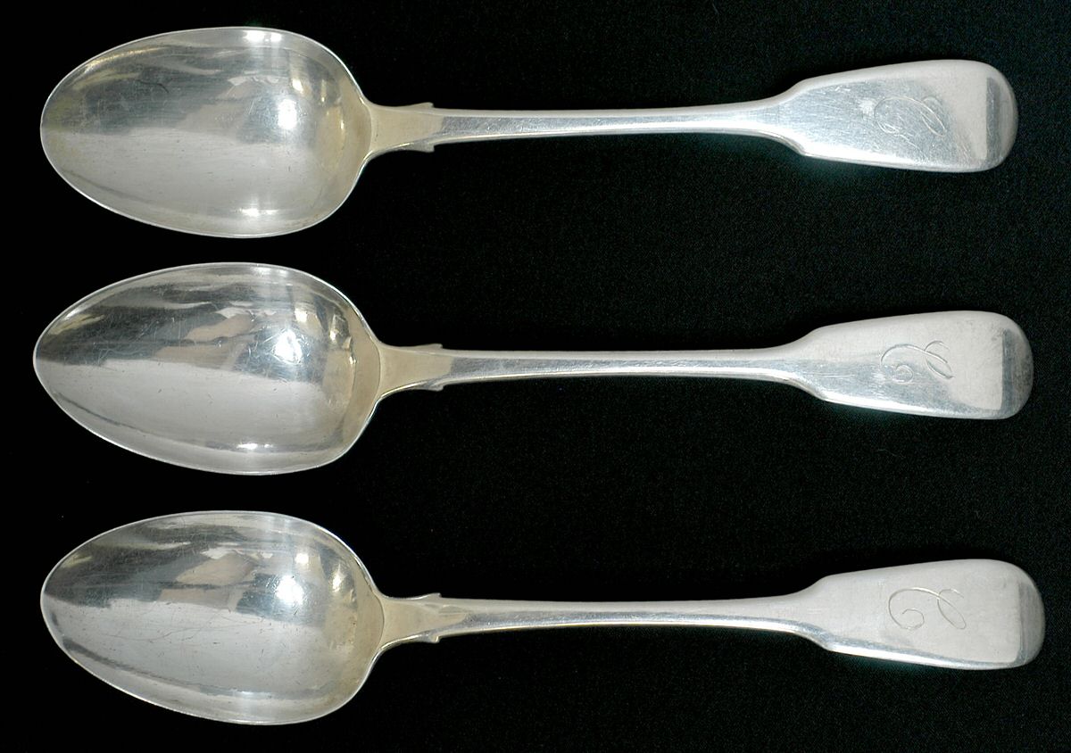 England Sterling Flatware Tablespoon (Serving Spoon) - Set of 3 by Unknown Mfg Silver-1