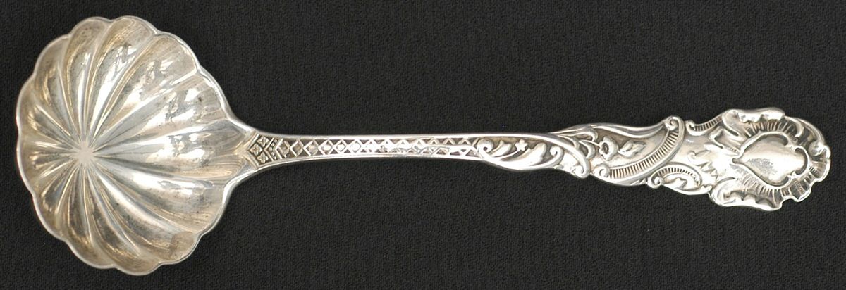 England Sterling Flatware Solid Piece Cream Ladle by Unknown Mfg Silver-1