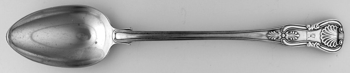 England Sterling Flatware Large Solid Dressing Spoon by Unknown Mfg Silver-1