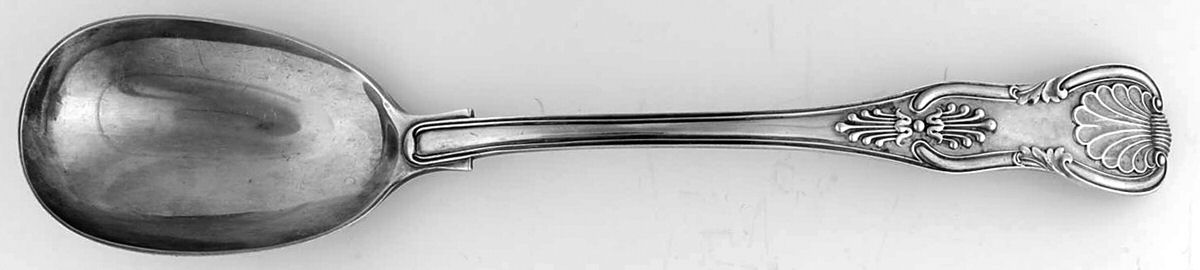 England Sterling Flatware Solid Salad Serving Spoon by Unknown Mfg Silver-1