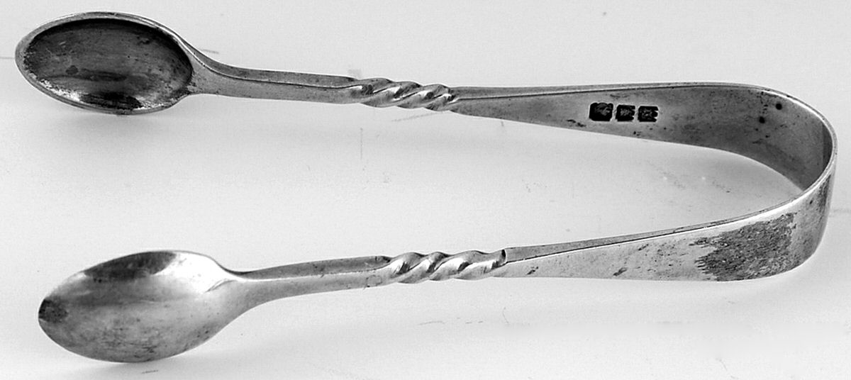 England Sterling Flatware Bon Bon Tongs by Unknown Mfg Silver-1