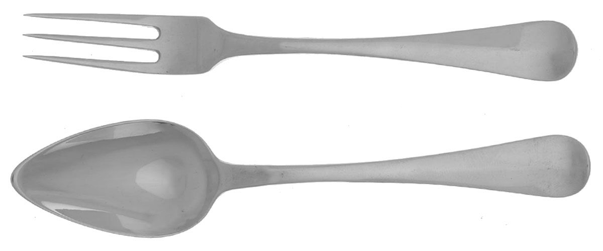 Netherlands Sterling Flatware (20 Piece) Dessert Set (10 each DEF & DES) by Unknown Mfg Silver-2