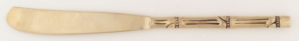UNF714 (Bronze) Modern Solid Knife by Unknown Mfg Silver-1