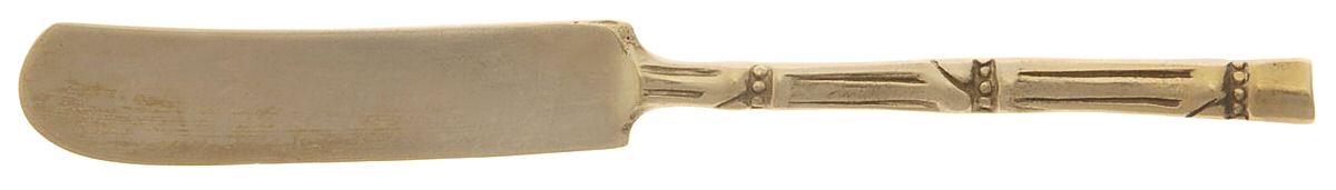 UNF714 (Bronze) Flat Handle Butter Spreader by Unknown Mfg Silver-1